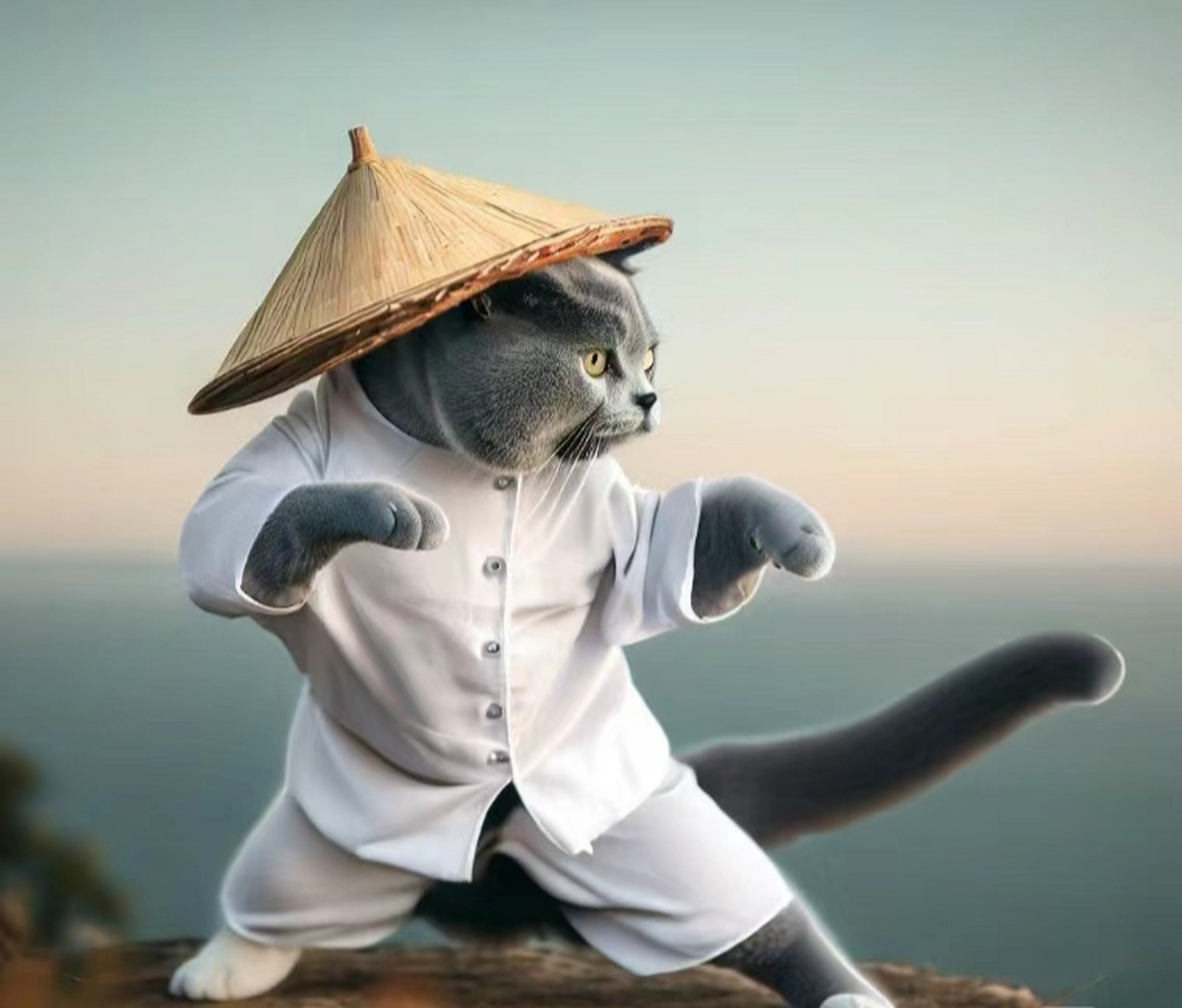 中国功夫与猫咪