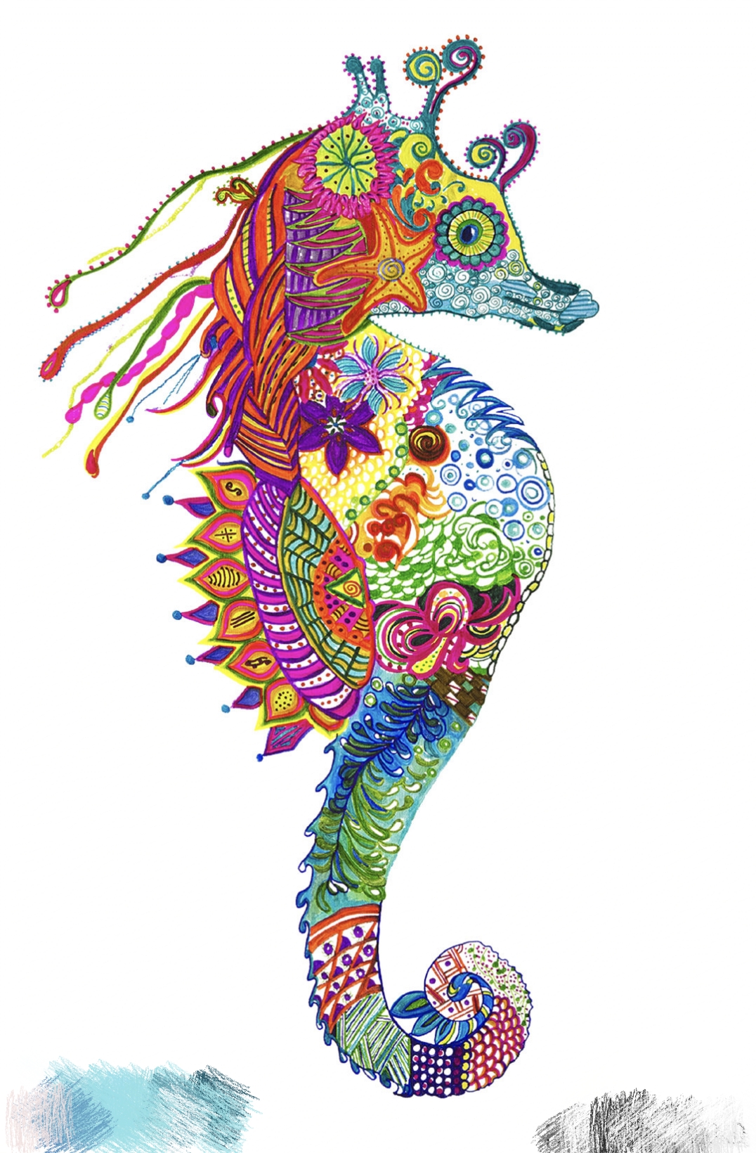 动物主题色彩装饰画