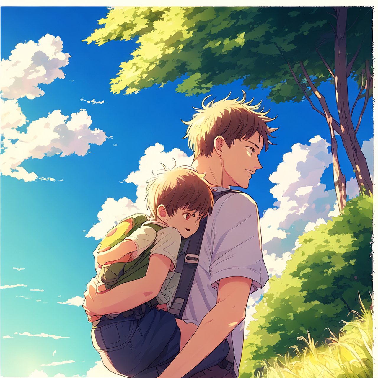 学爸ai的亲子模样# 厉害了,这父子俩长得太像了.