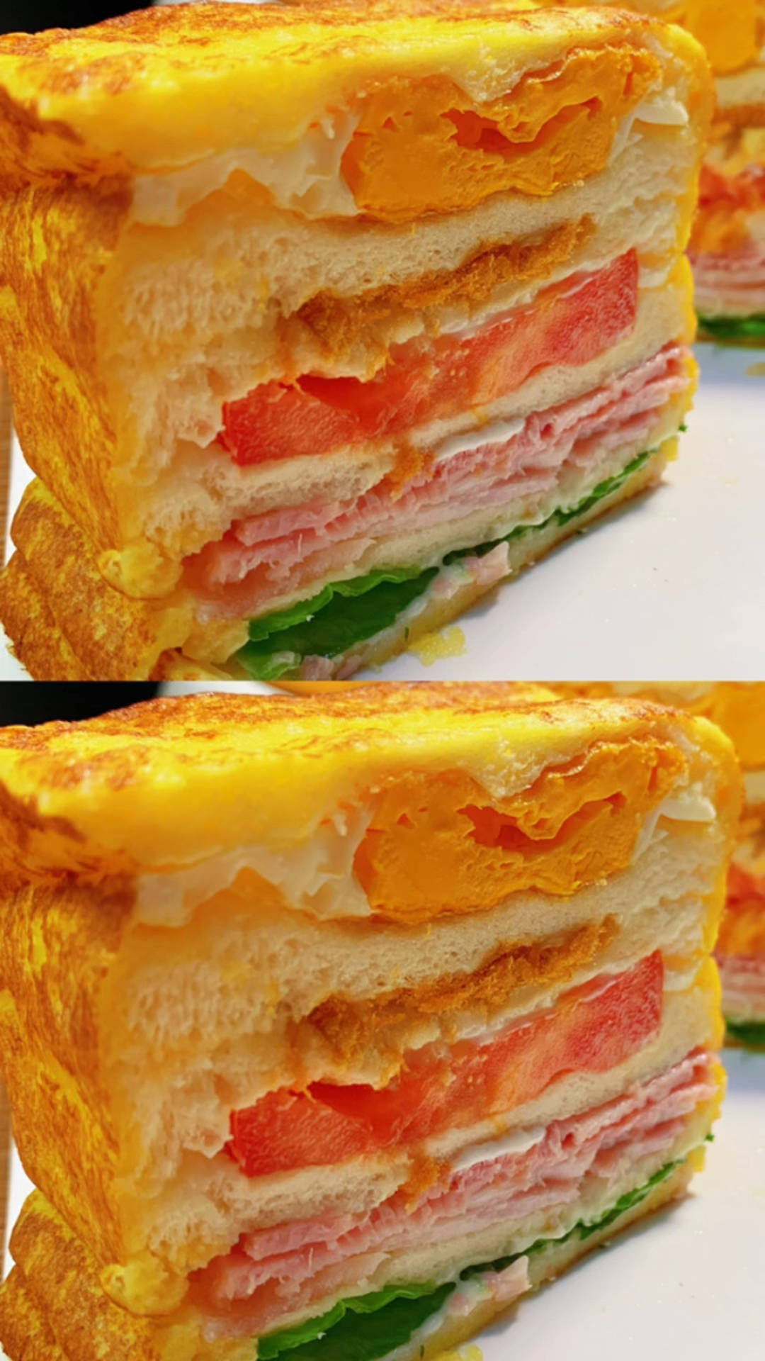 快手早餐,巨无霸三文治快来码住