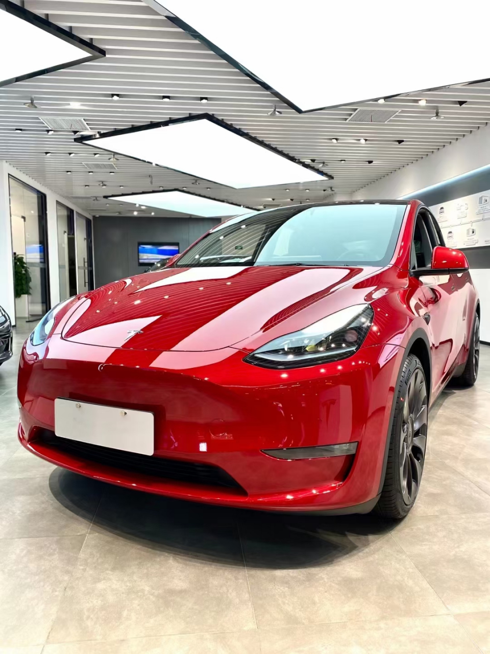 22款特斯拉model y  高性能3619  红色现车 67 67车漆 8000