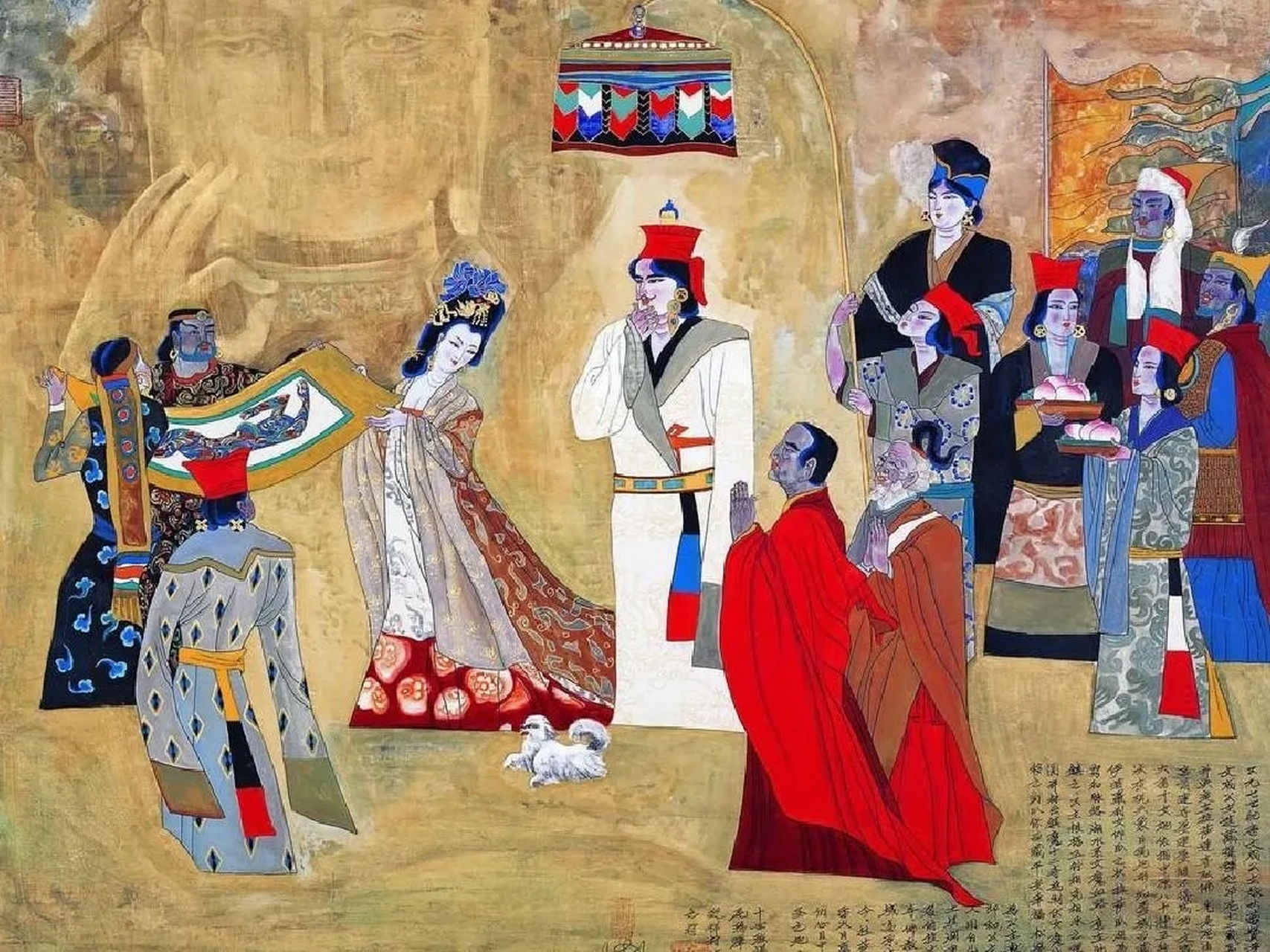 公元650年,松赞干布病逝后,文成公主要去殉葬.