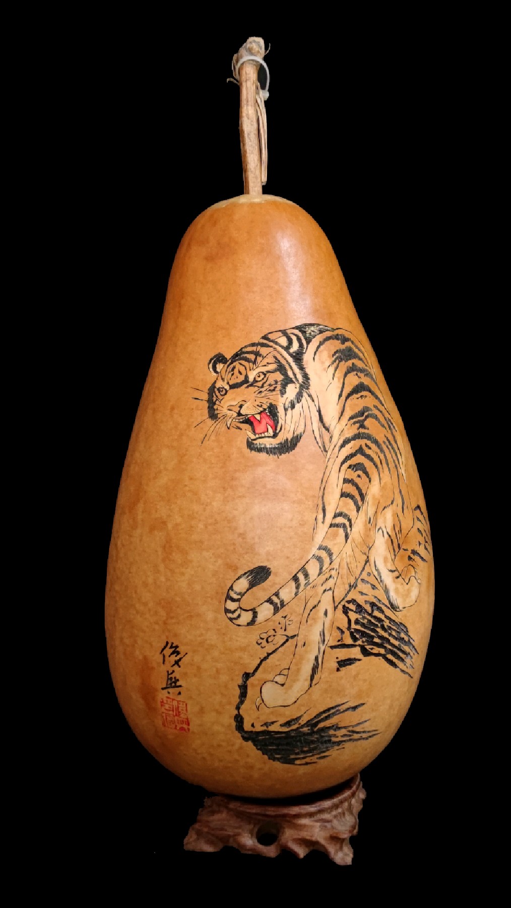 墨刻老冬瓜葫芦《虎啸震山河》