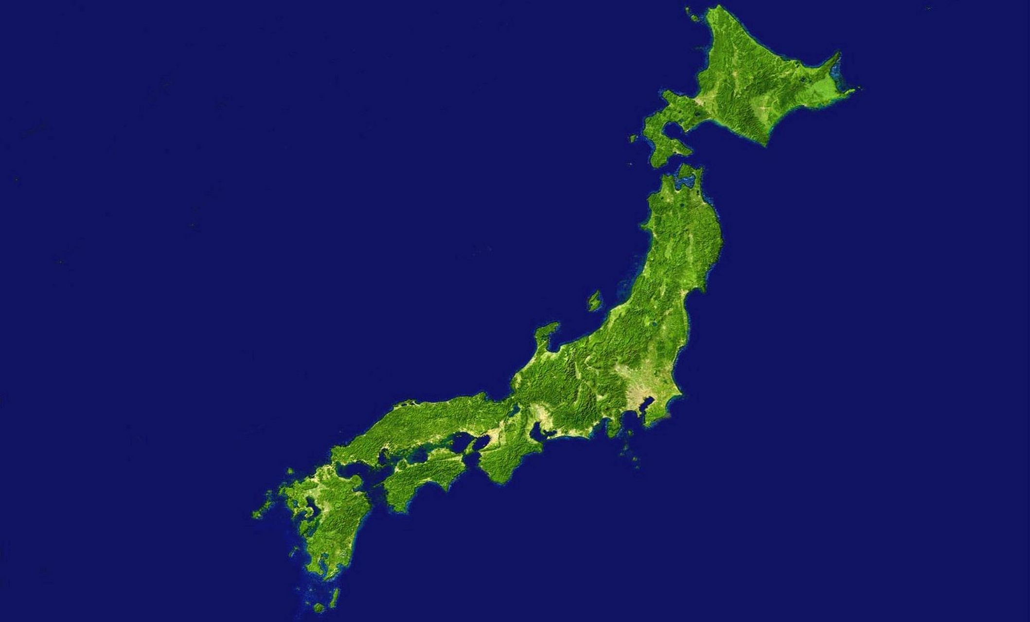 日本地形图,约37万的面积,却有1.2亿多人