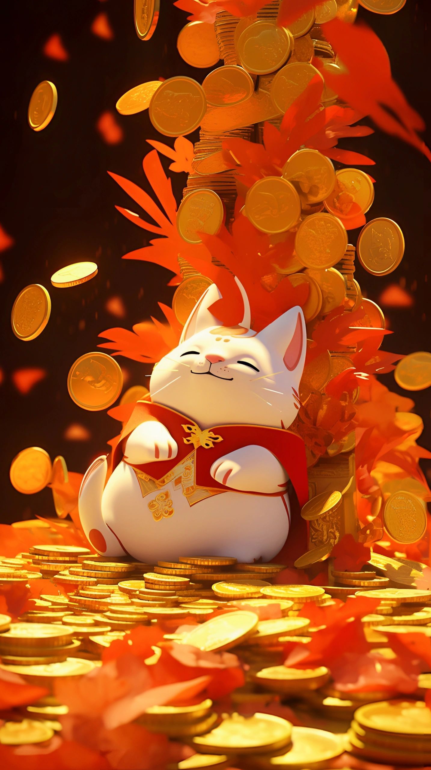 恭喜你刷到招财猫了!祝您日进斗金,早日暴富!