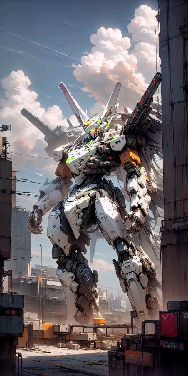 壁纸# #绘画# 机甲旋风,男人的梦想