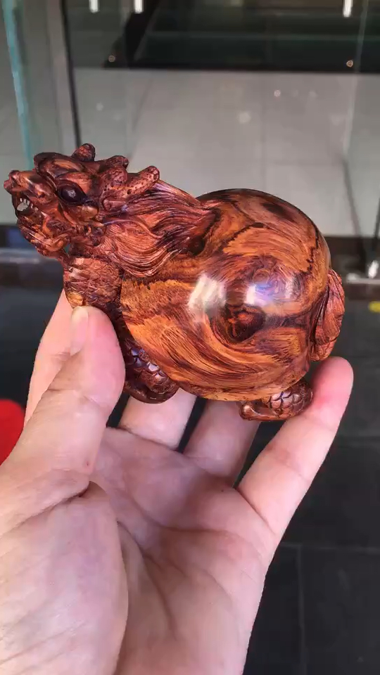 海南黄花梨老干料瘤疤纹龙龟