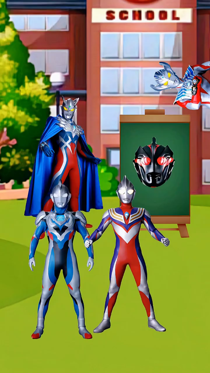 泽塔和迪迦一起看头部猜奥特曼-度小视