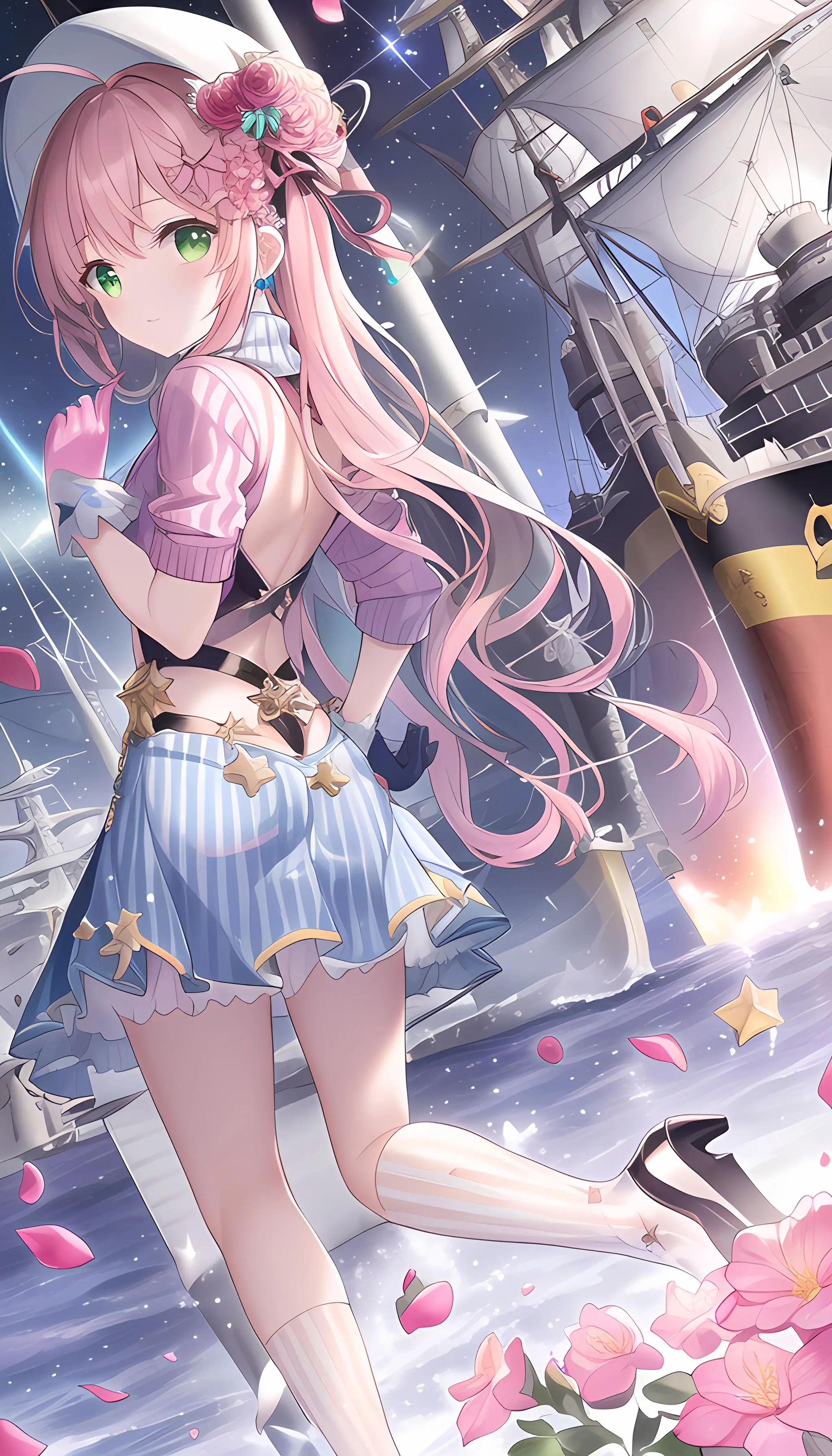 二次元海边元气少女