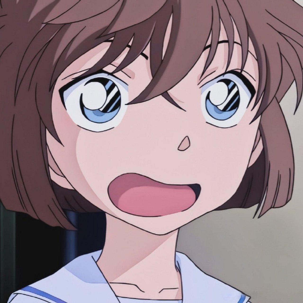 名侦探柯南# 超级可爱的哀酱:"啊咧咧~"[温暖][温暖]