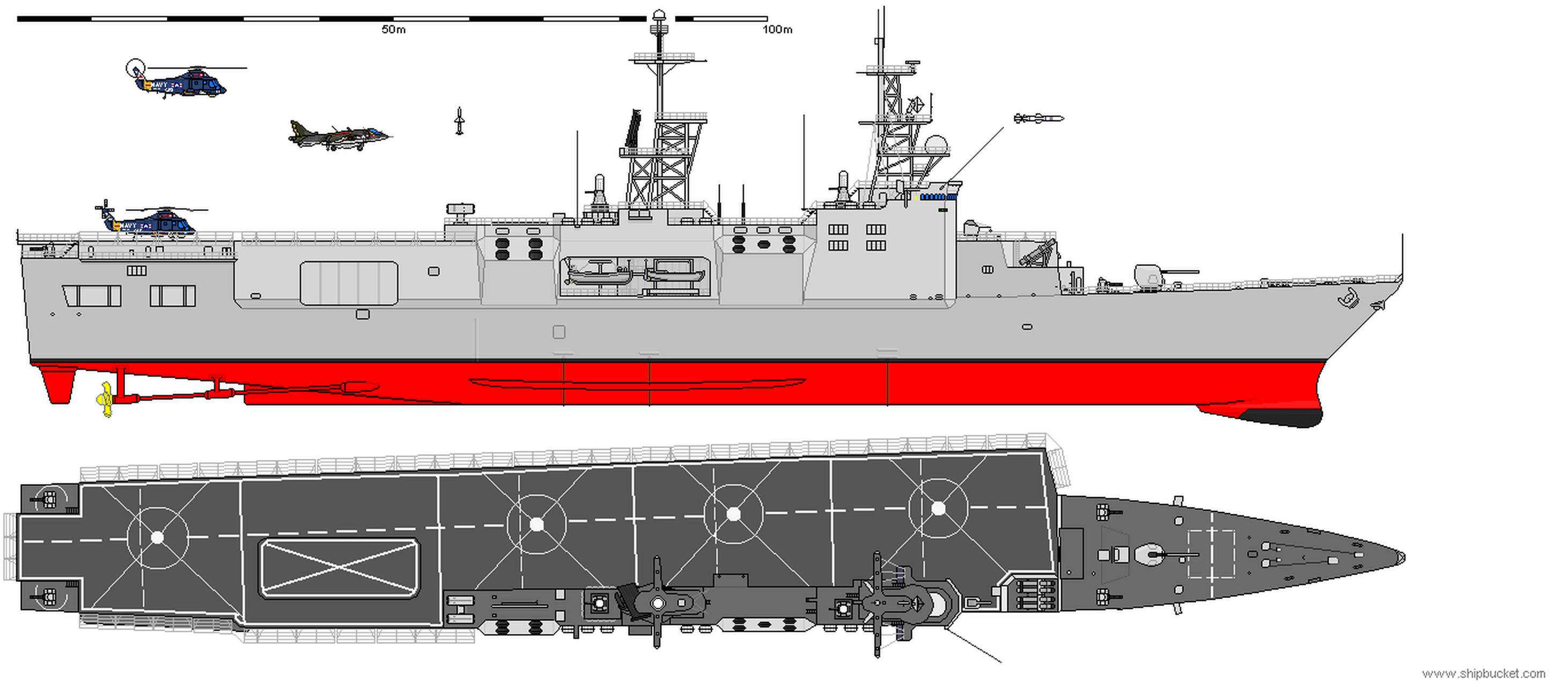 利用作战型舰艇改装航母,见过衣阿华战列舰的设想图,而这种用现代战舰