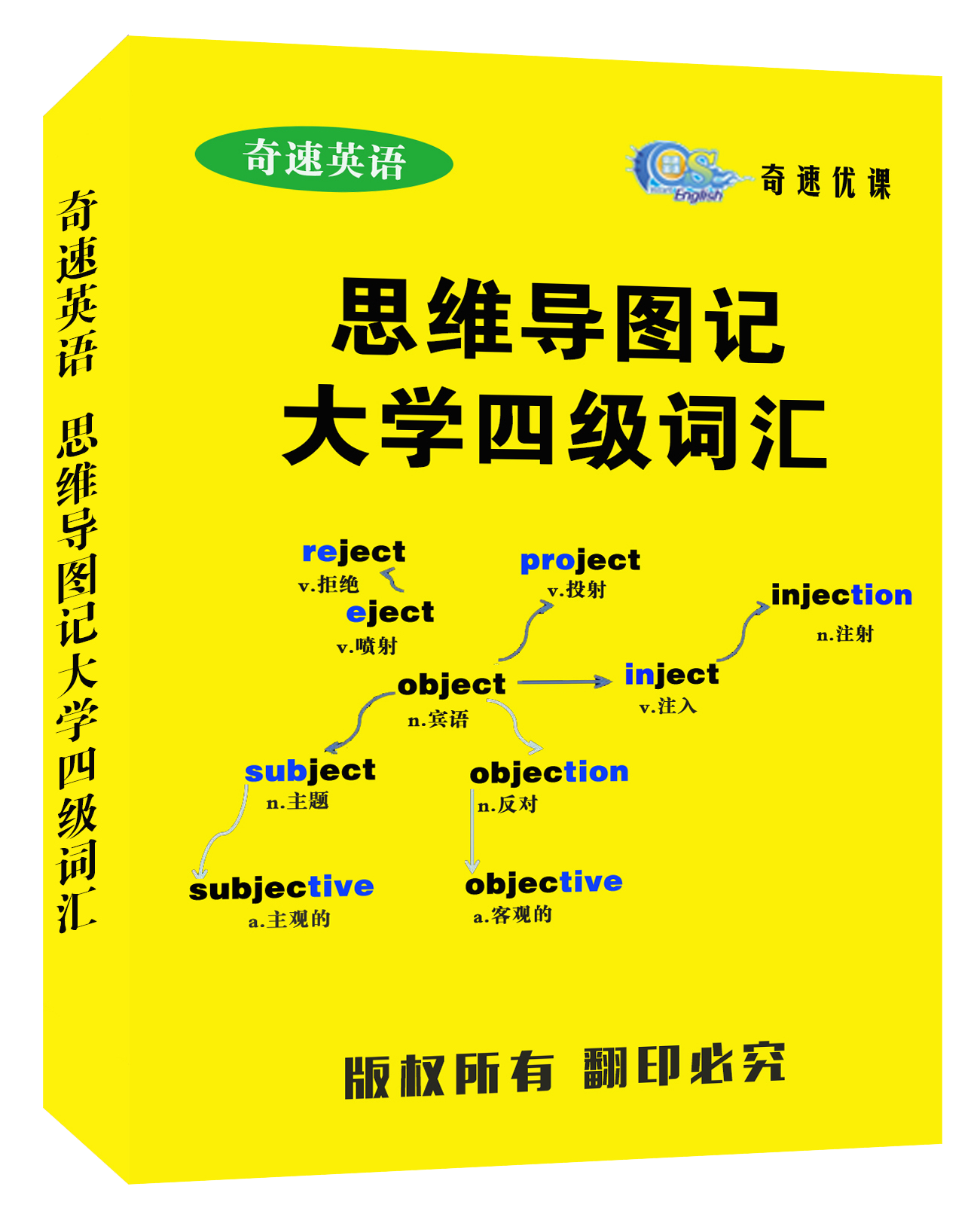 奇速英语思维导图记大学英语四六级词汇的六大优势_视觉记忆_效果