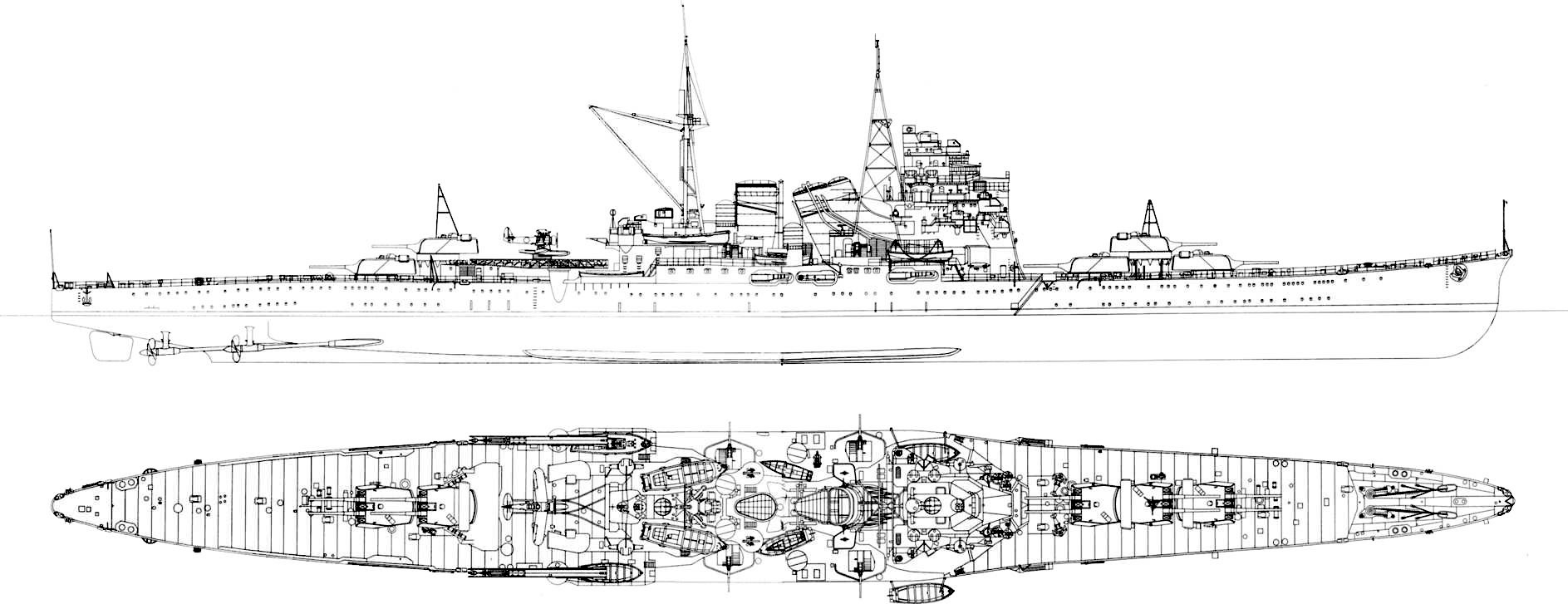 高雄级重型巡洋舰图片