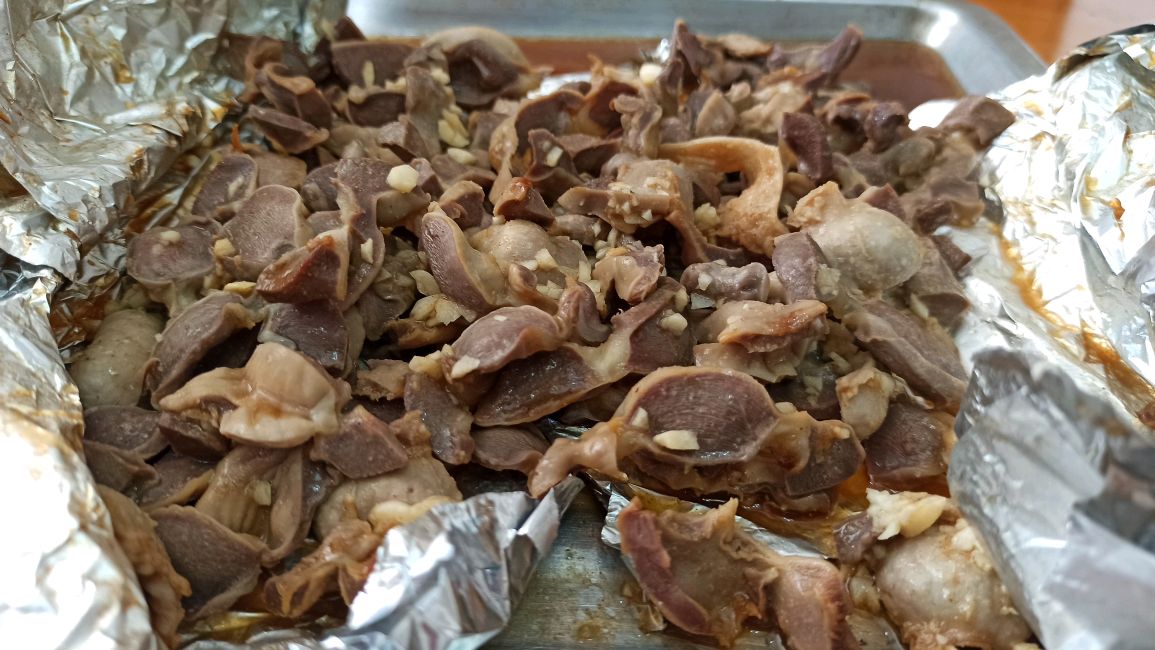 老广都爱这样做鸡肾,沙姜蒜蓉焗,香脆可口,比烤的更好吃