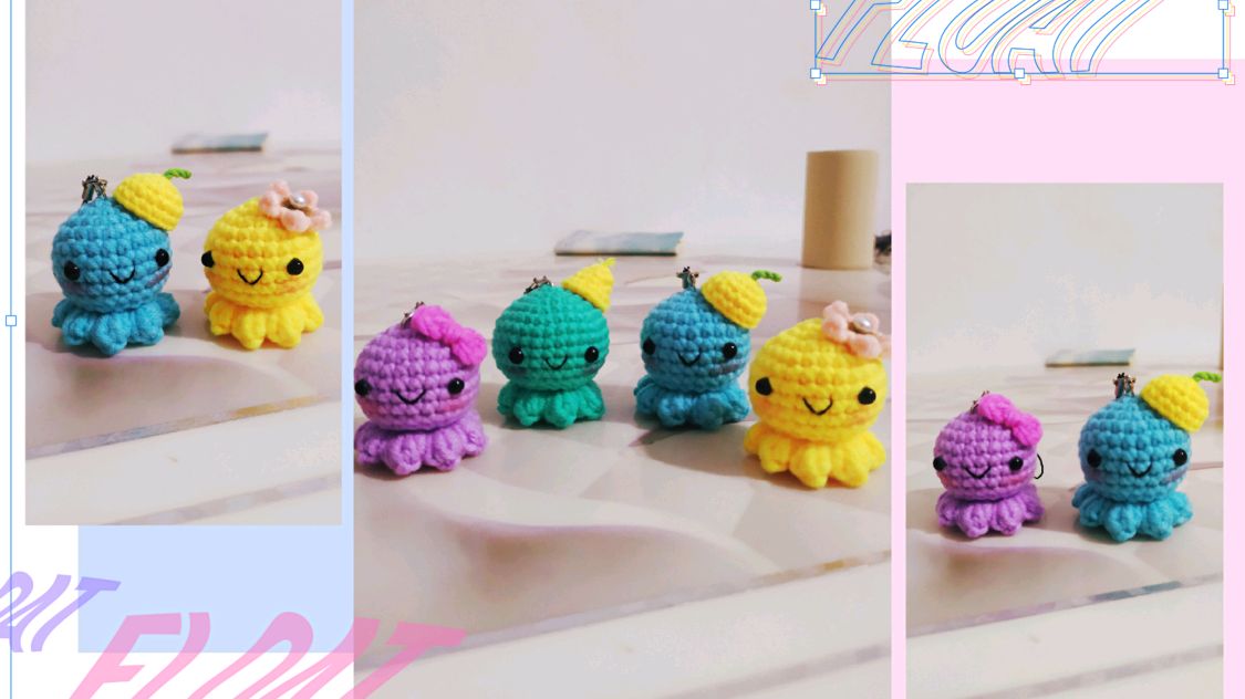 毛线编织 萌萌哒小章鱼八爪鱼钩针编织教程