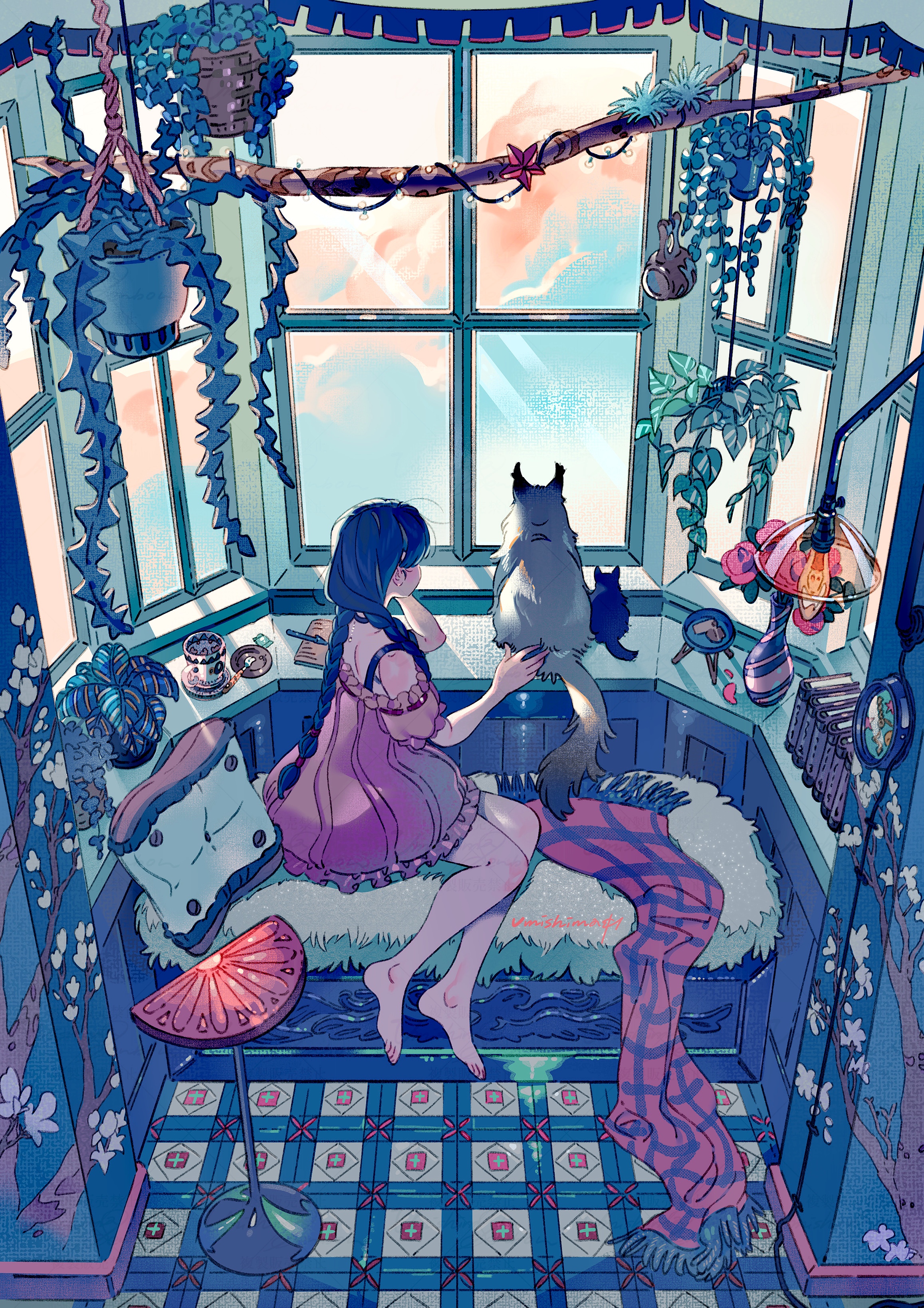 画师海岛千本 插画新作欣赏