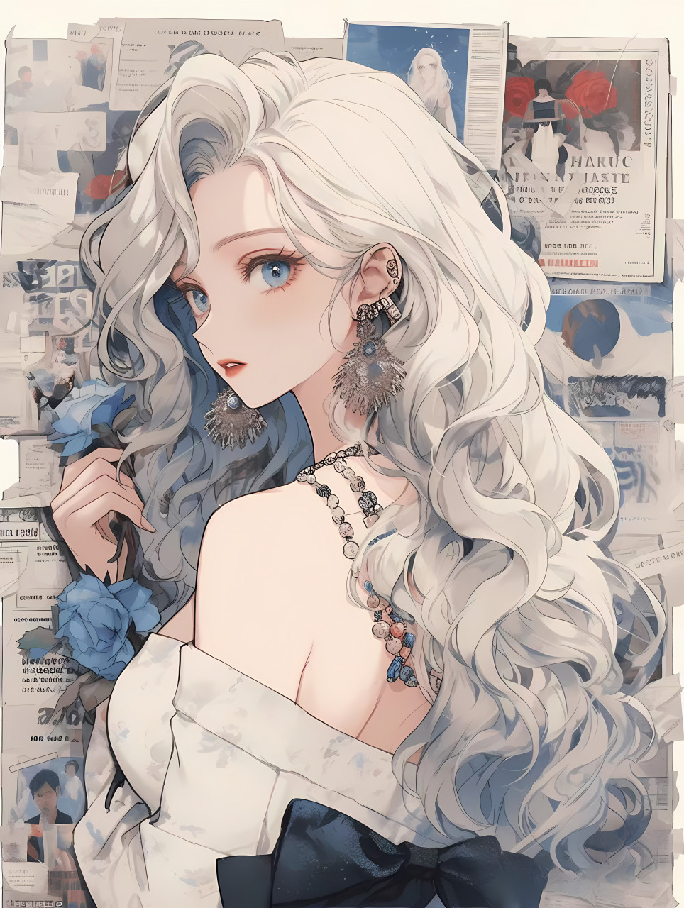 港风美人头像 #二次元# #ai绘画# #ai共创计划