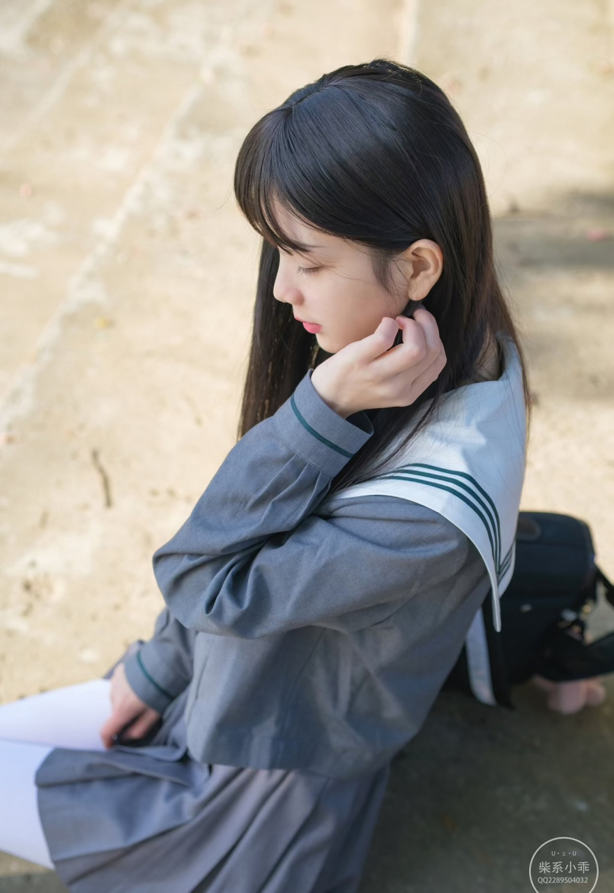 jk制服小姐姐,又乖又美