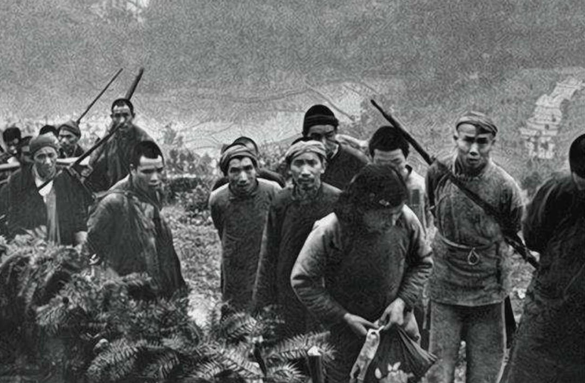 1950年四川剿匪真实照片记录,那个时候整个大西南深山老林中的土匪大