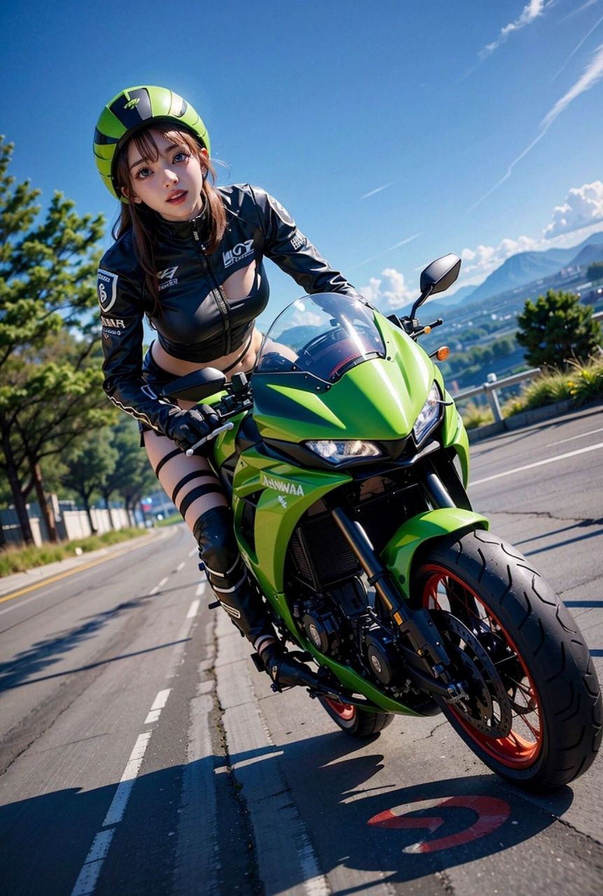机车女骑士