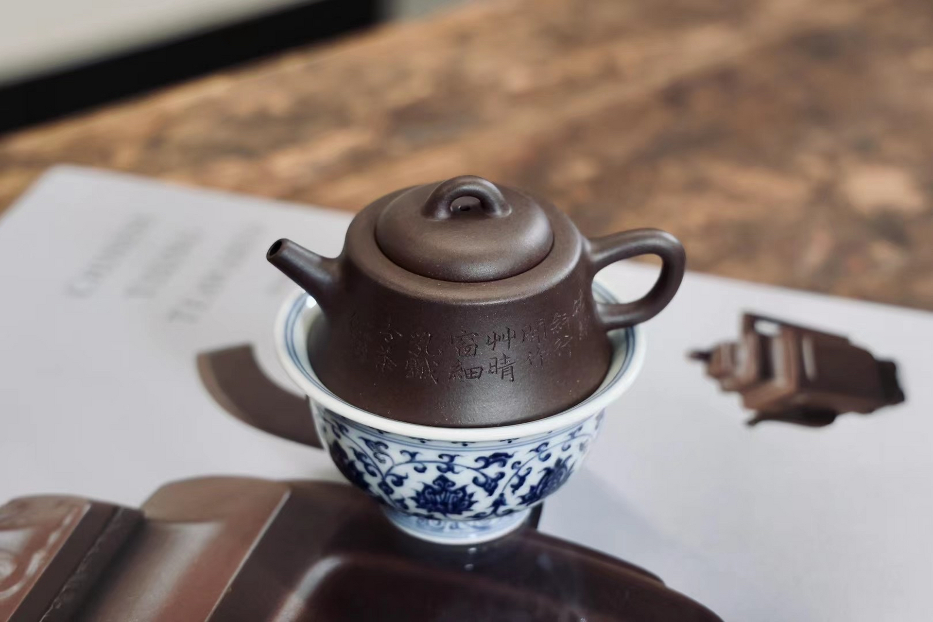 80cc小可爱    赵宣『鱼罩壶』#紫砂壶# #全手工