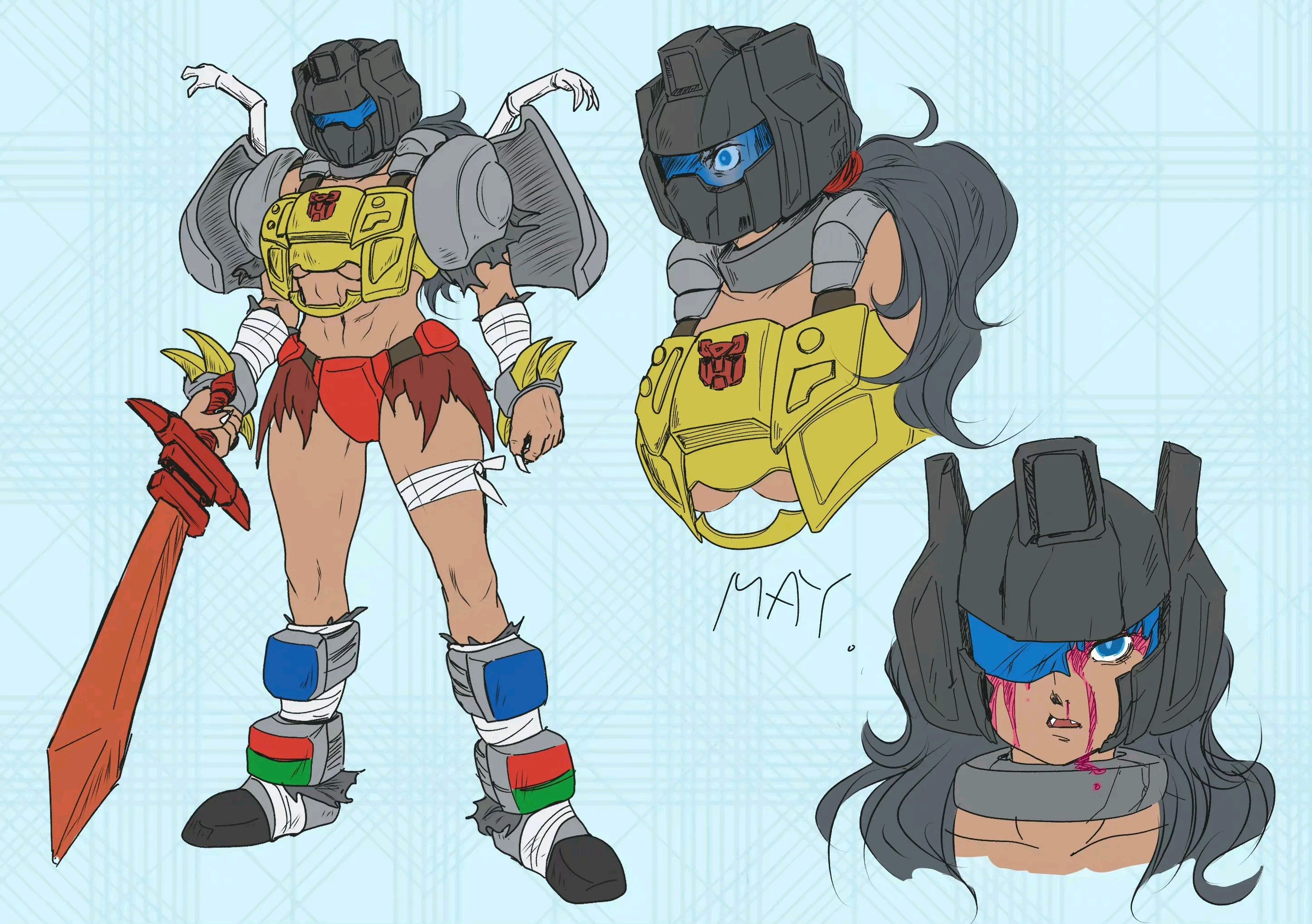 《变形金刚》角色拟人插画欣赏