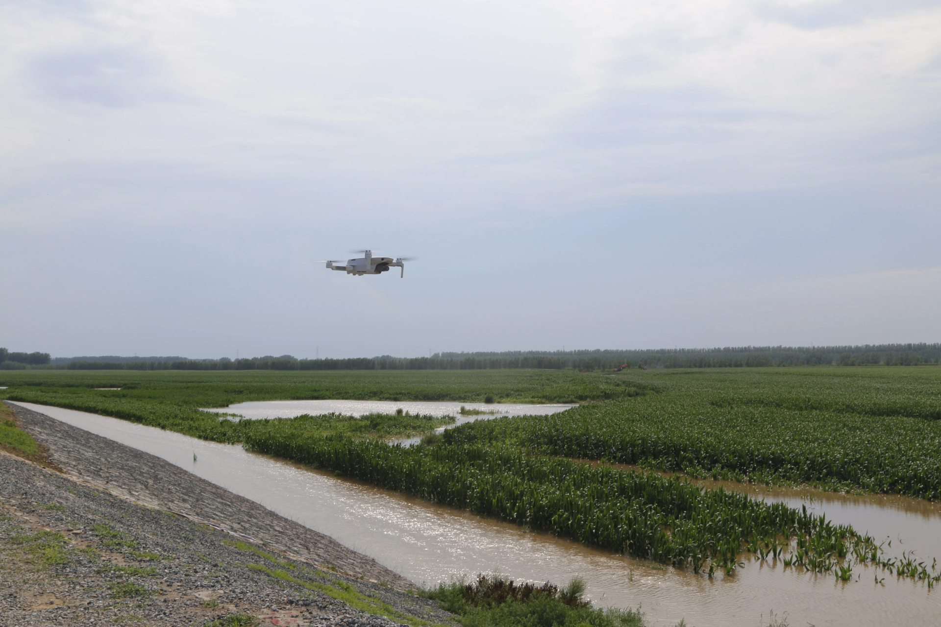 苑振超一行先后来到绕阳河桥段,桑