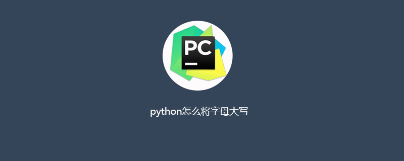 如何在python中将字母大写