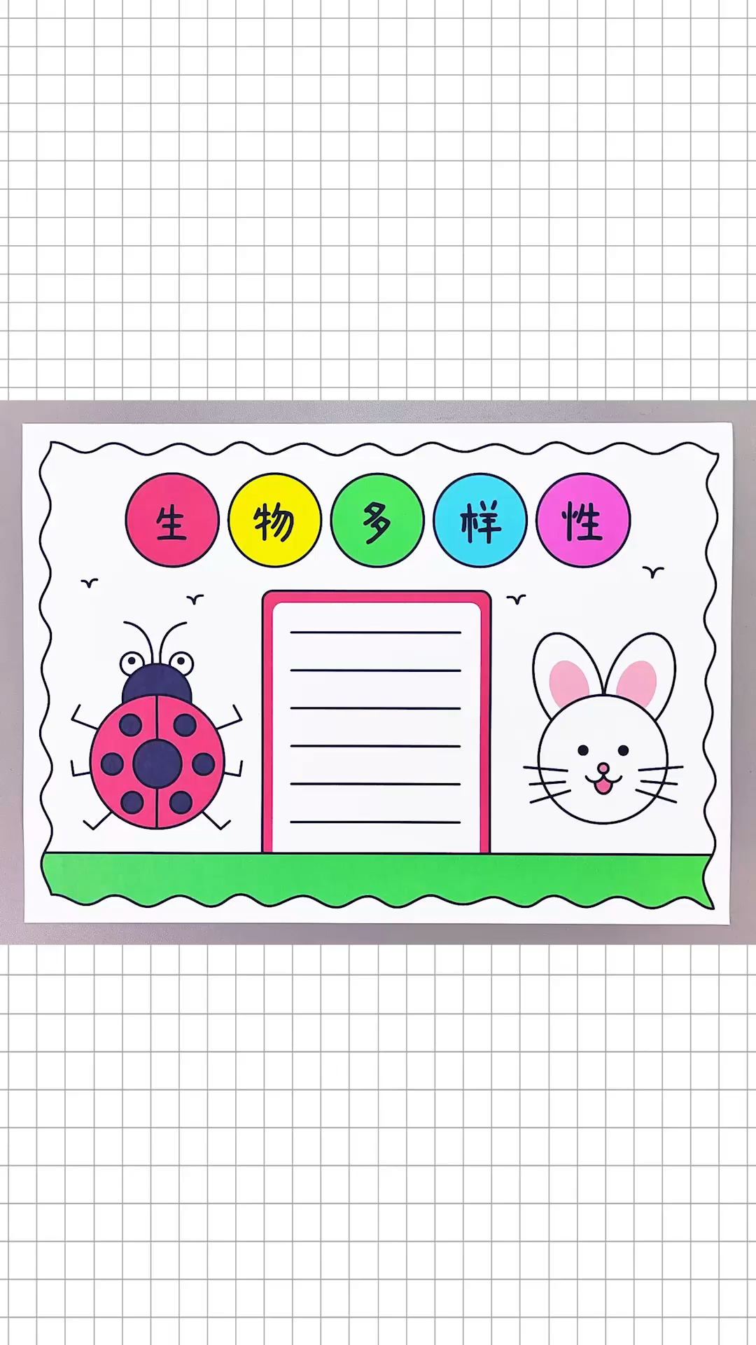 生物多样性手抄报,简单又好看的手抄报!-度小视