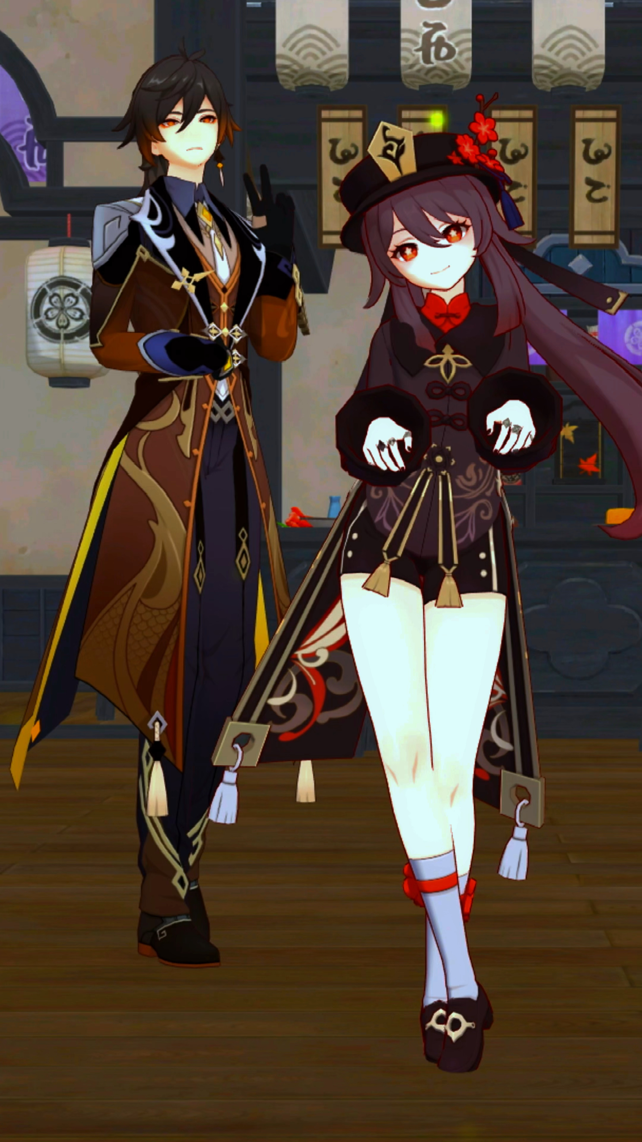 胡桃和钟离,一个沉稳,一个鬼马调皮,怎能不爱呢!