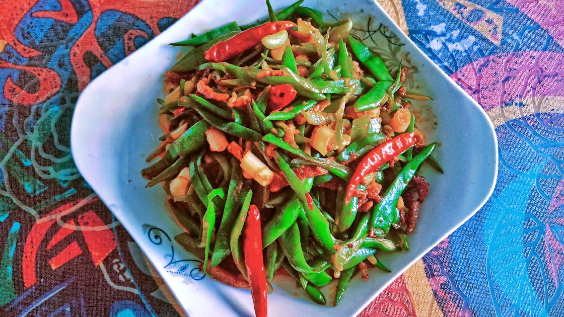 家常肉丝炒豆角,荤素搭配是一个很好的下饭菜