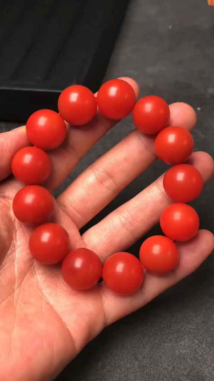 保山天然原矿南红玛瑙大水沟八年前的原矿17mm!全品满肉无裂!-度小视