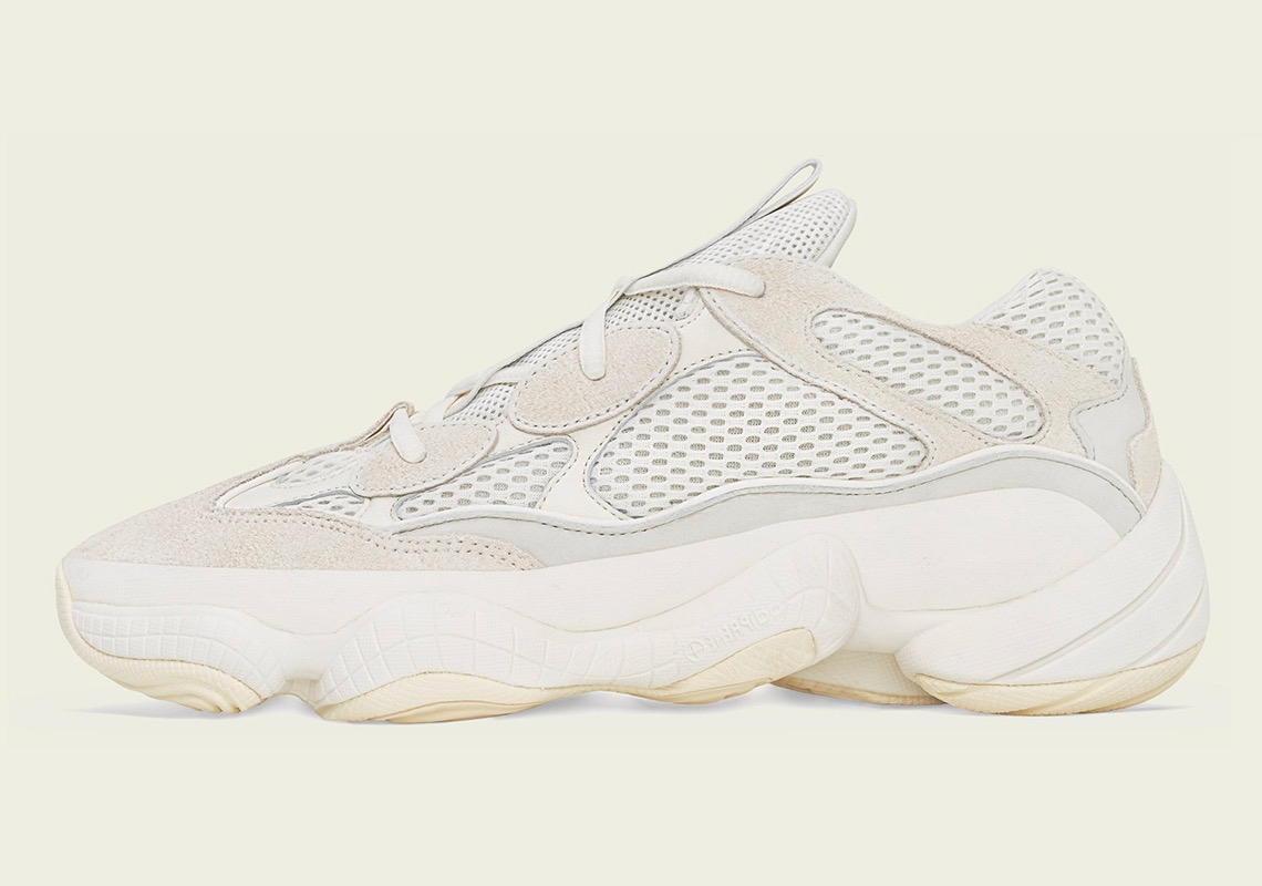 adidas yeezy 500 bone white 亮相