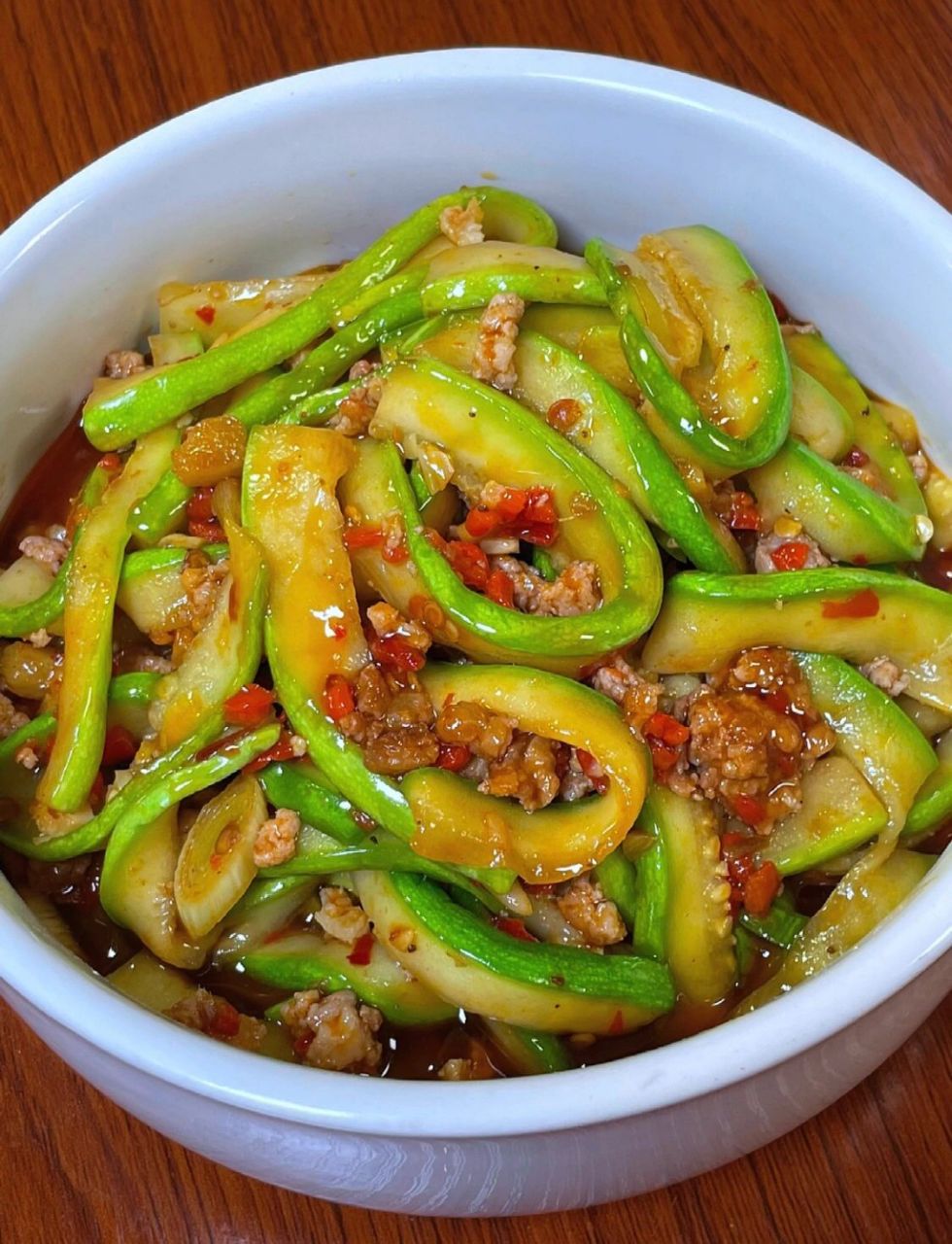 9191食材:西葫芦2条,肉末200g 	 9191做法:11566西