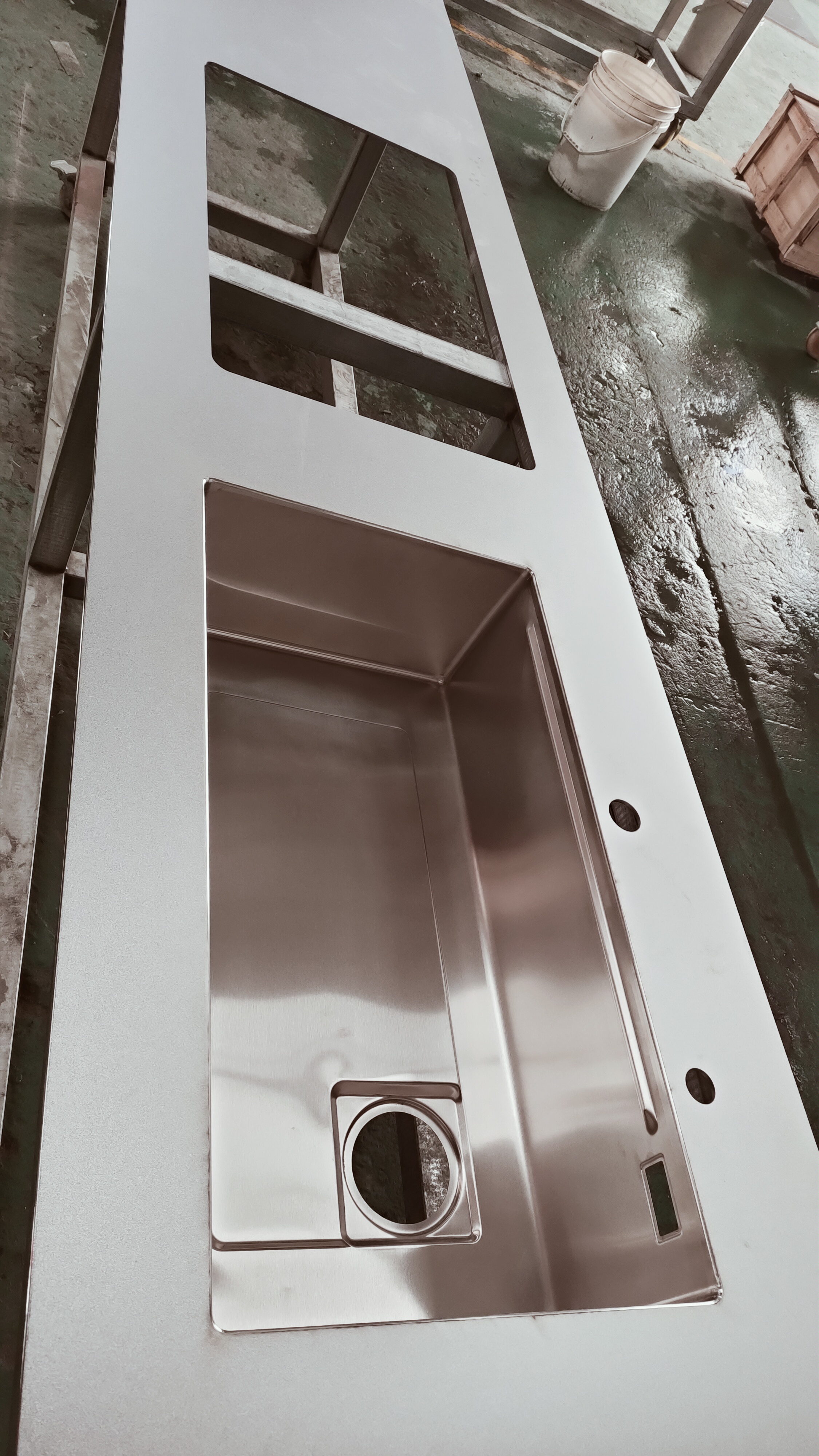 防刮耐磨实心橱柜不锈钢台面板