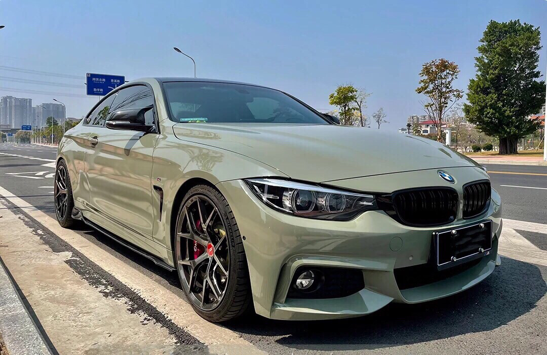 宝马430i改色水晶卡其绿案例分享