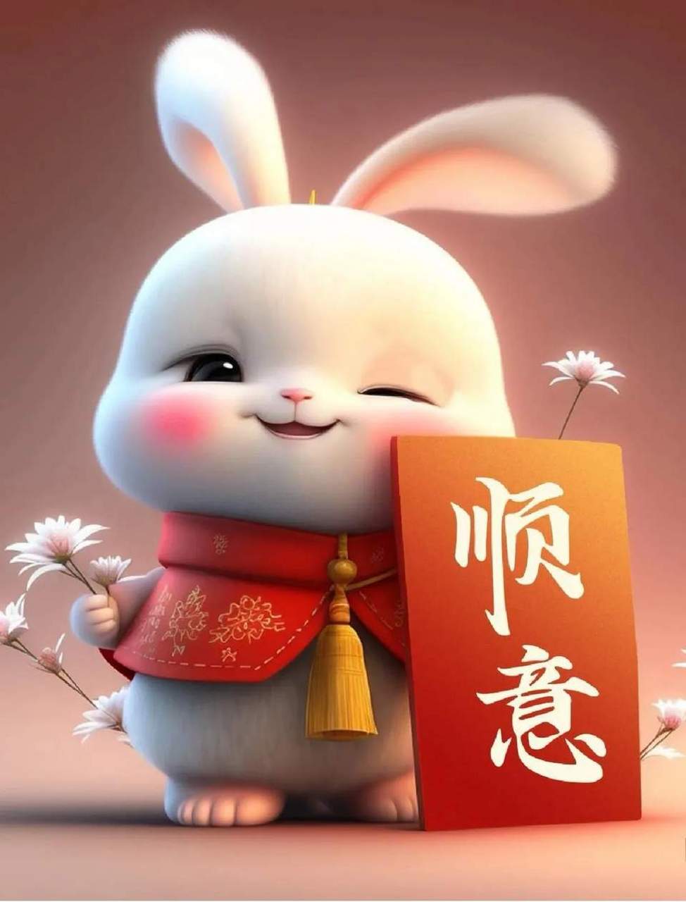 萌萌兔愿您兔年顺意,暴富,吉祥