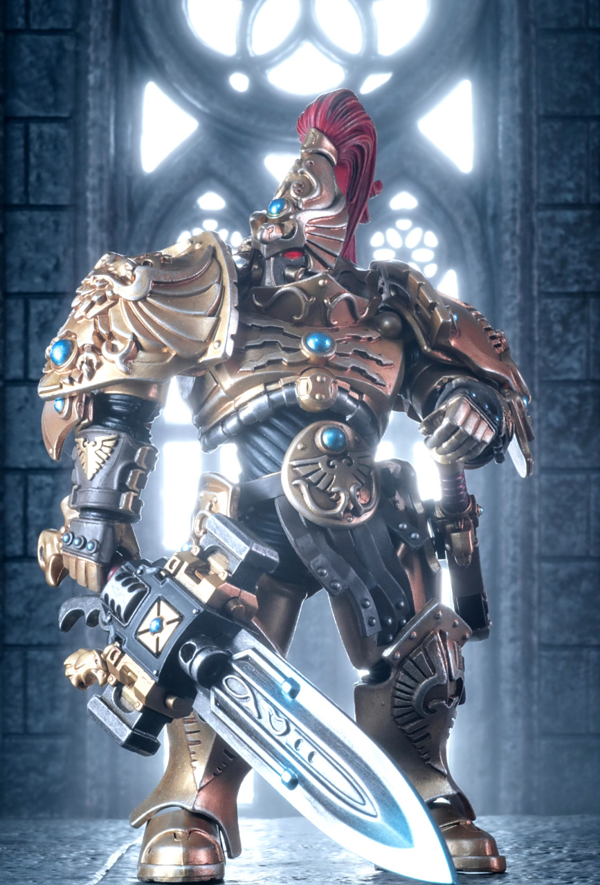 模型欣赏:游戏《战锤40k》暗源 帝皇禁军,by lam闻风.