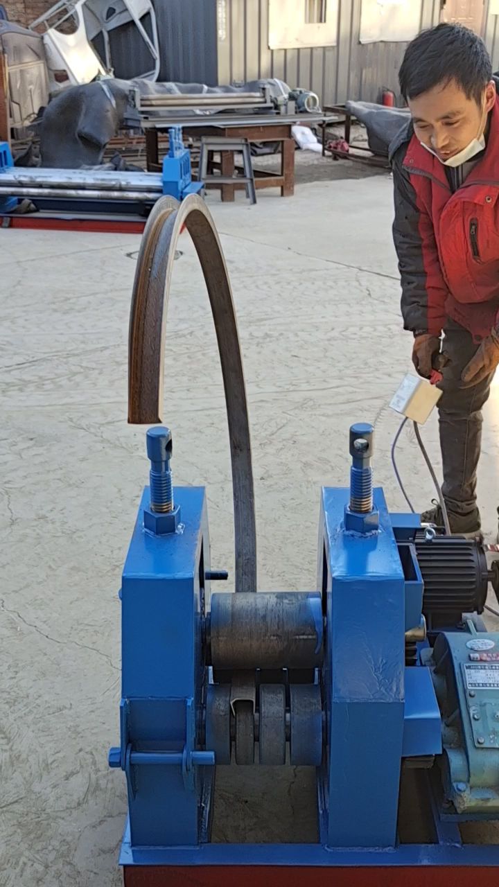 槽钢弯圆教程槽钢卷圆过程展示