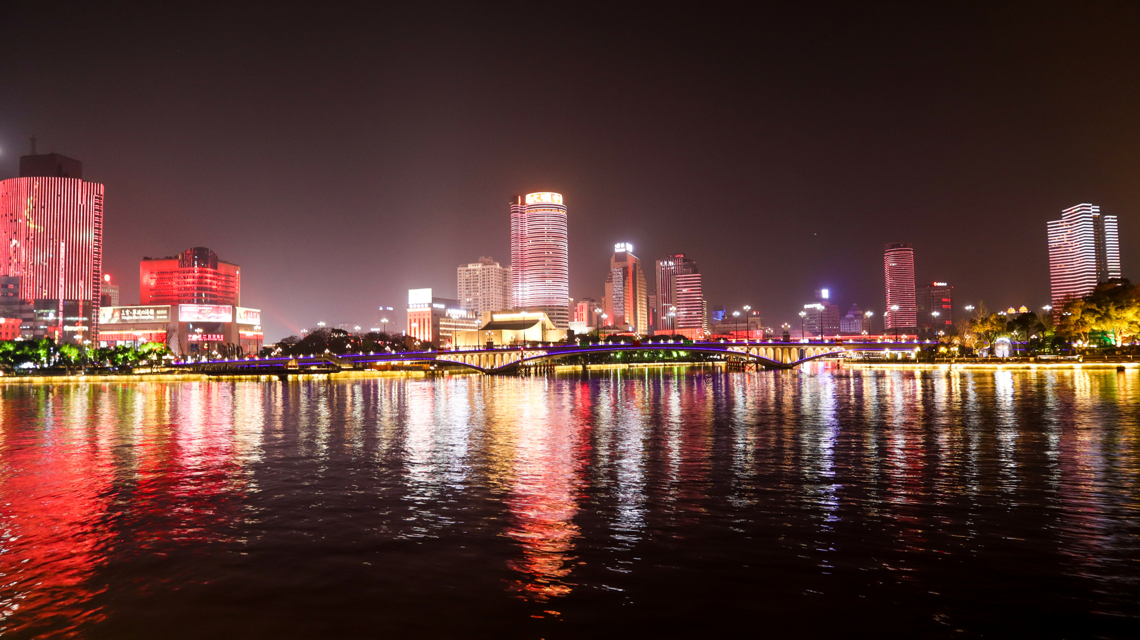 宁波三江口夜景