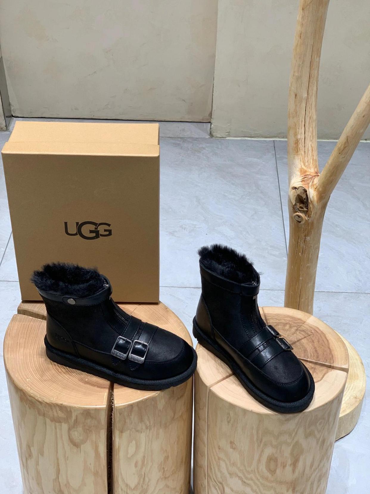 ugg机车双皮扣雪地靴