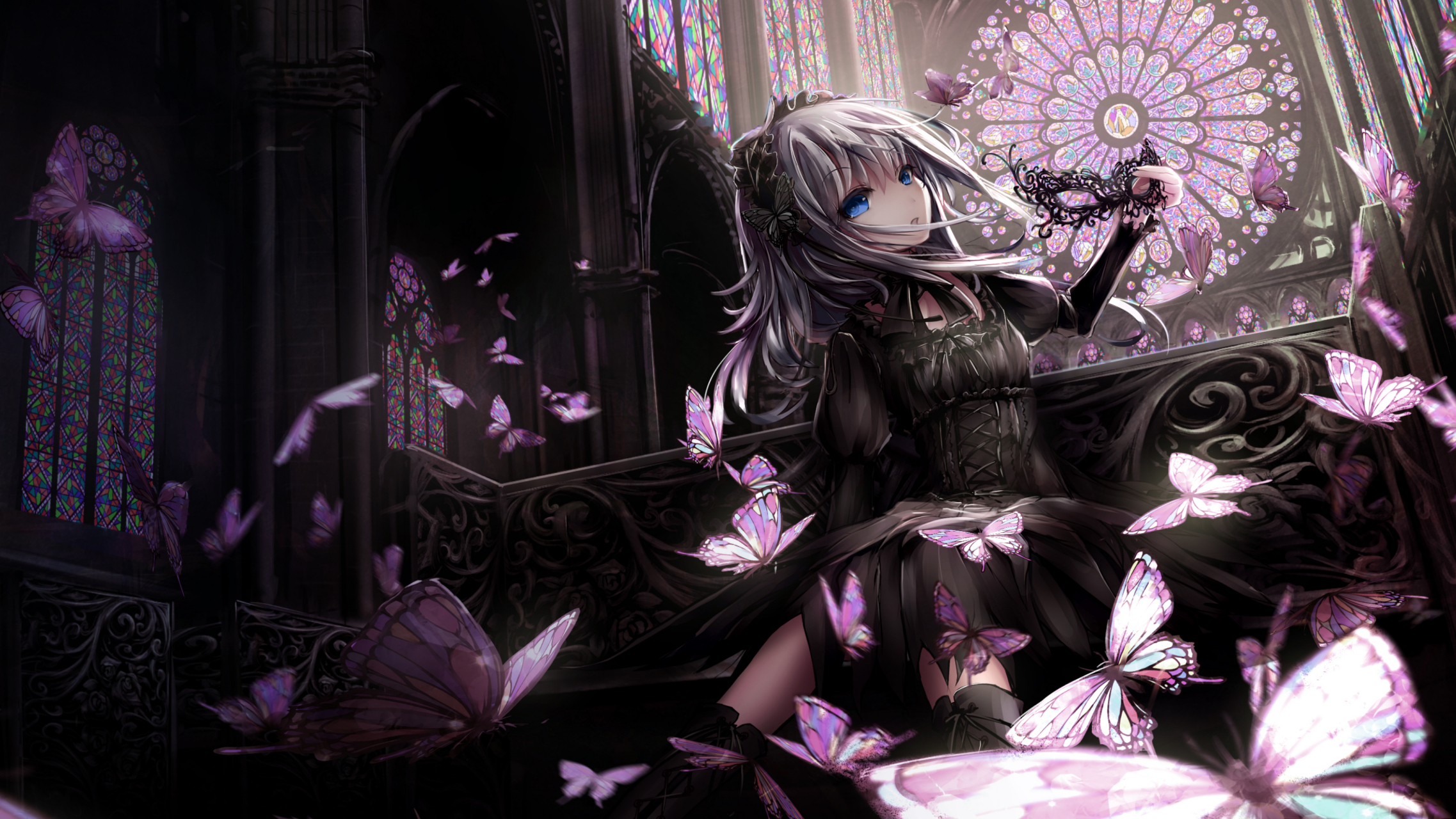 黑夜舞会#二次元美图# #动漫美图