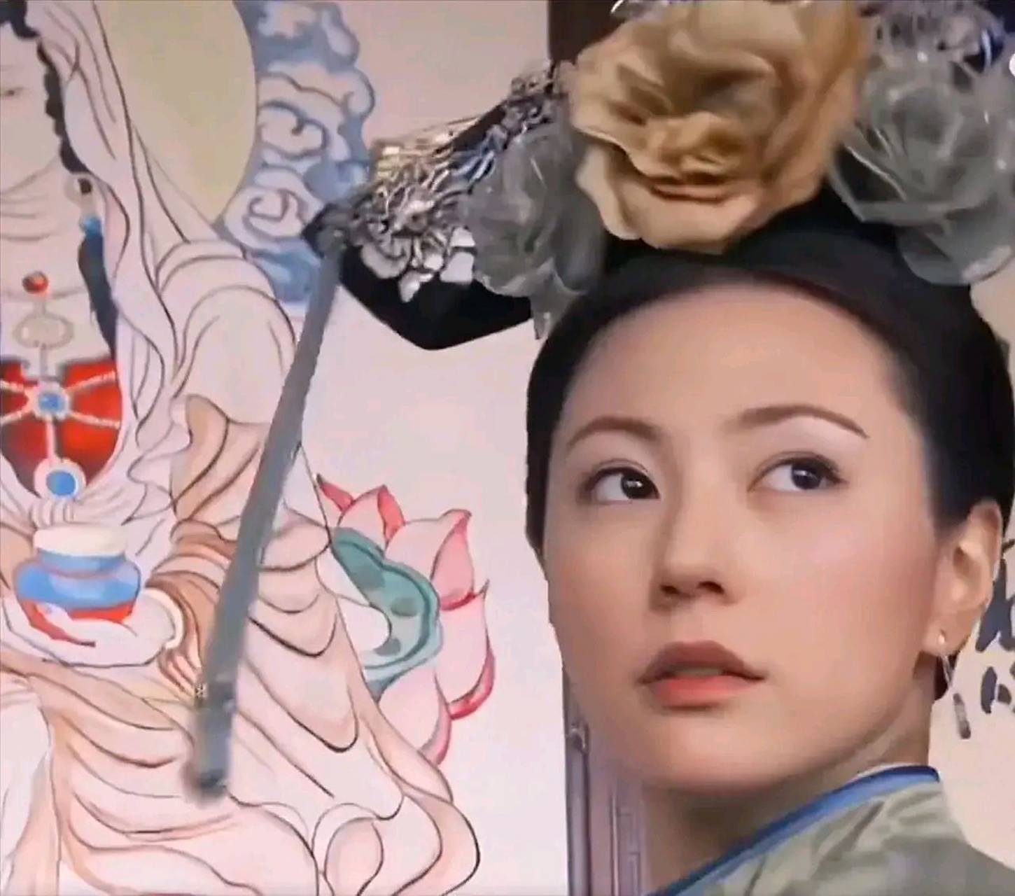 当年和刘诗诗在穿越剧《步步惊心》中饰演若曦姐姐的马尔泰若兰刘心悠