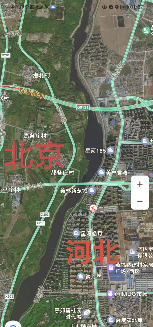 三河市地图 燕郊镇图片