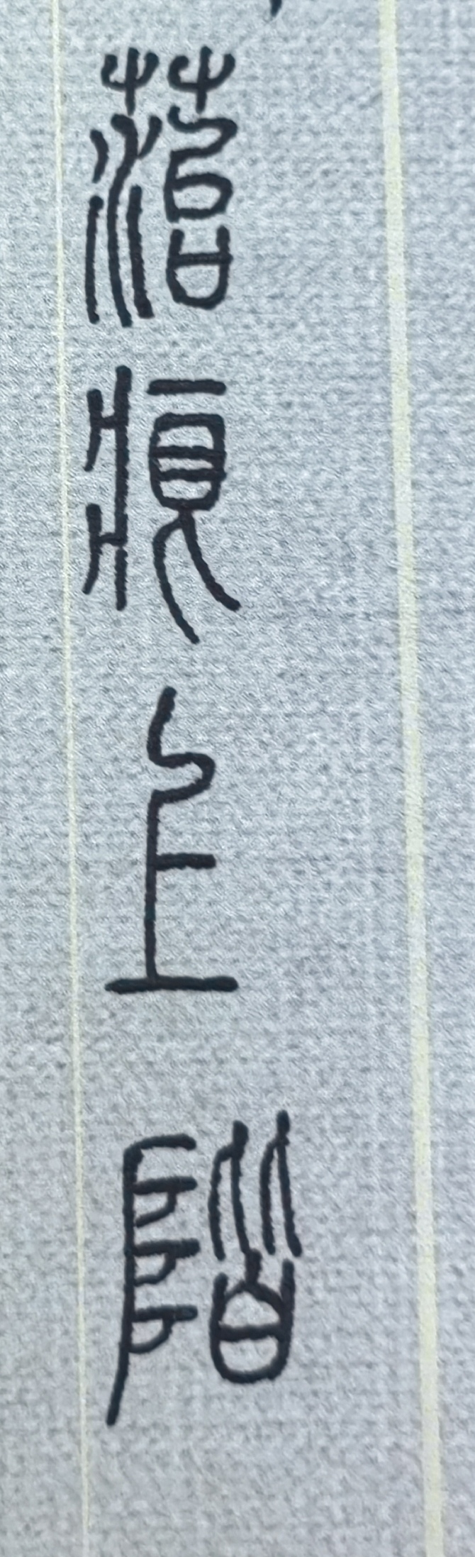 篆书练习第28天,横这一笔应该多练