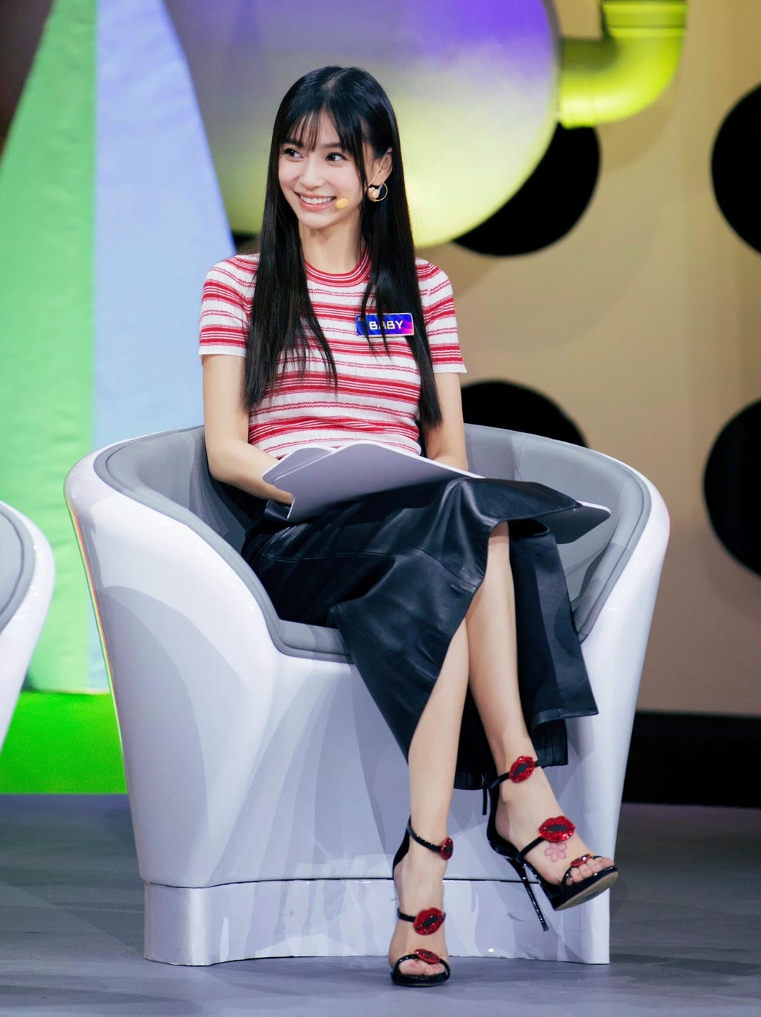 杨颖的高跟鞋美图