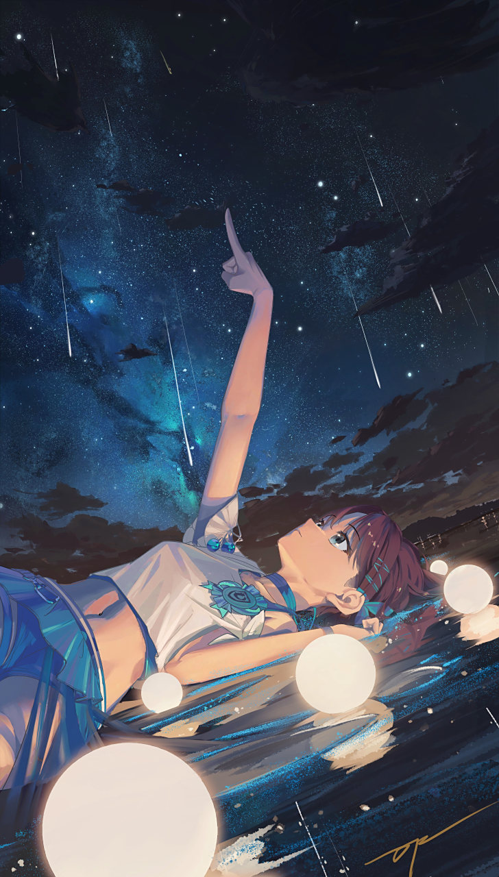 仰望星空——浅仓透(偶像大师 闪耀色彩)#二次元#  画师:大藤子