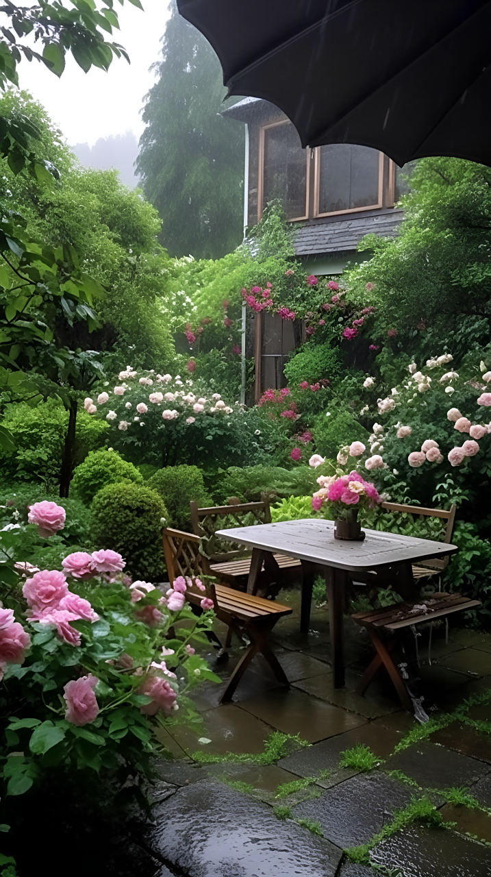 想要有个院子,栽满花,沏上一壶茶,静看花开花落,这是不是就是理想中的