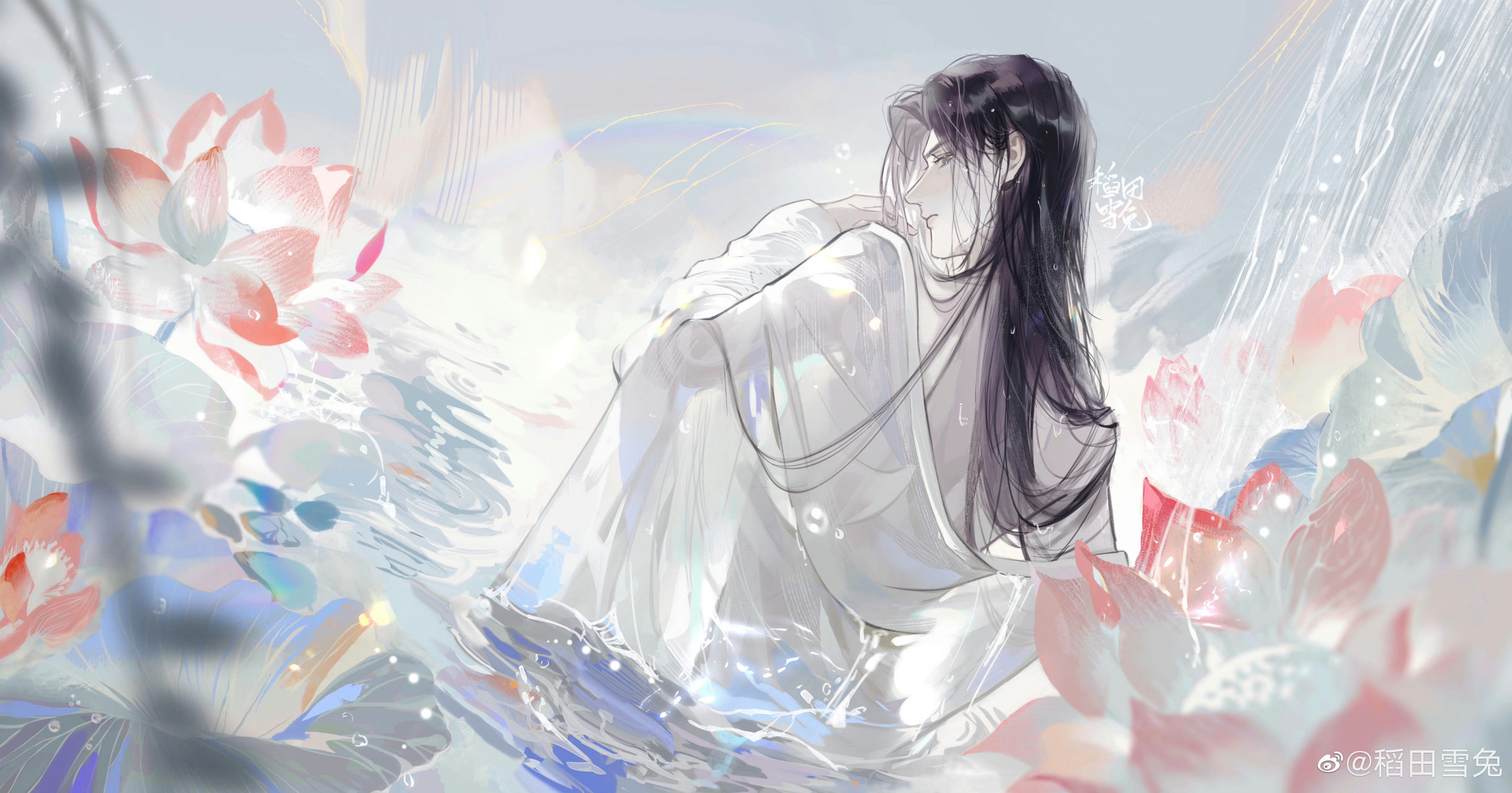 二哈和他的白猫师尊#  画师:稻田雪兔