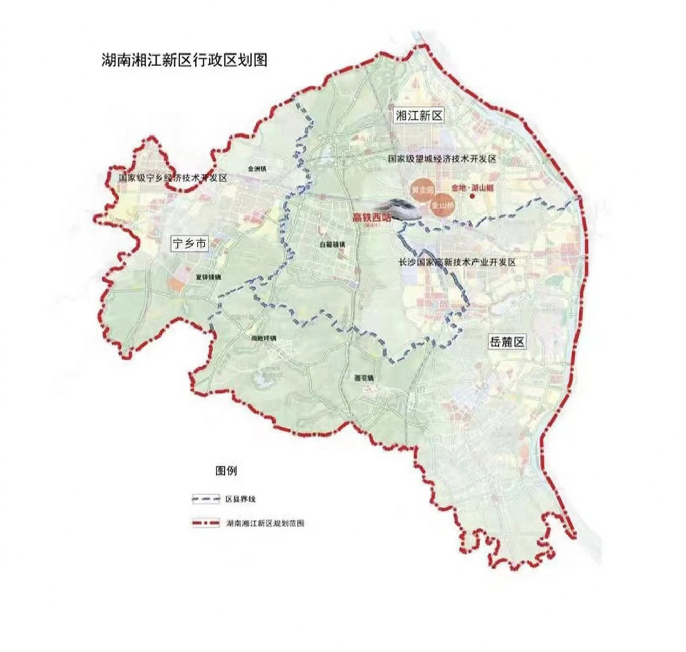 岳麓区退出舞台    升级版岳麓区=湘江新区开启新篇章[666]  湘江新区